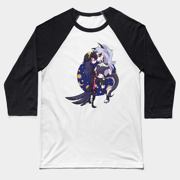 Loona and Octavia Baseball T-Shirt by PaoSnow